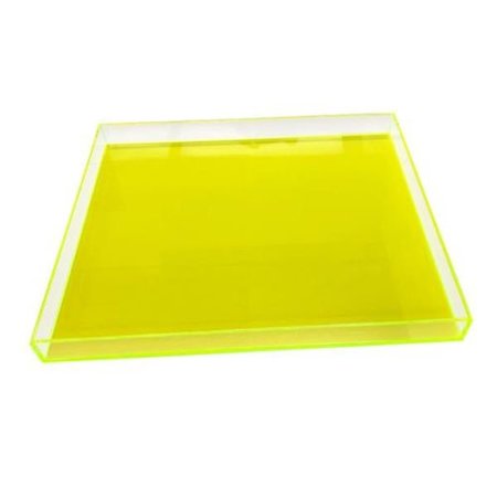 R16 HOME Neon Green Lucite Tray - Large AVT02-GRN